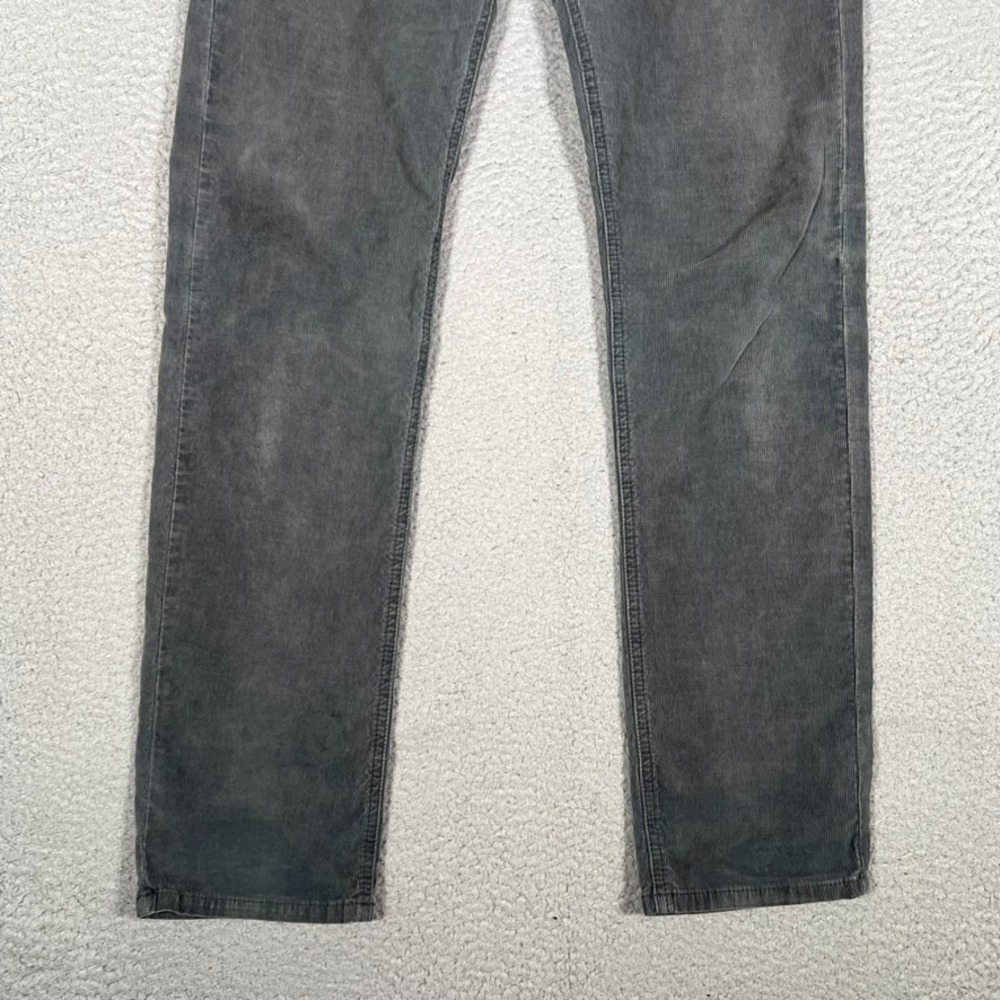Marine Layer Pants Mens 30x32 Gray Cambridge Corduroy Slim Straight Casual Logo - Picture 3 of 11